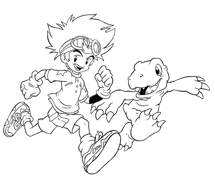 Coloriage 12 Digimon