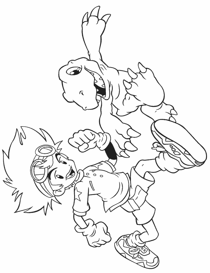 Coloriage 122 Digimon