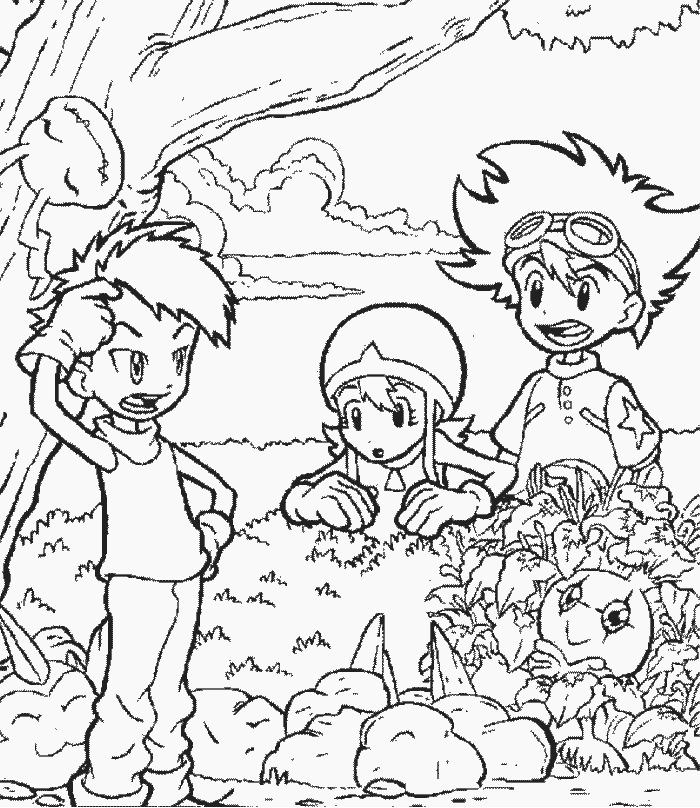 Coloriage 136 Digimon