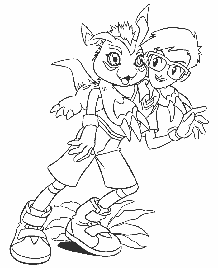 Coloriage 137 Digimon