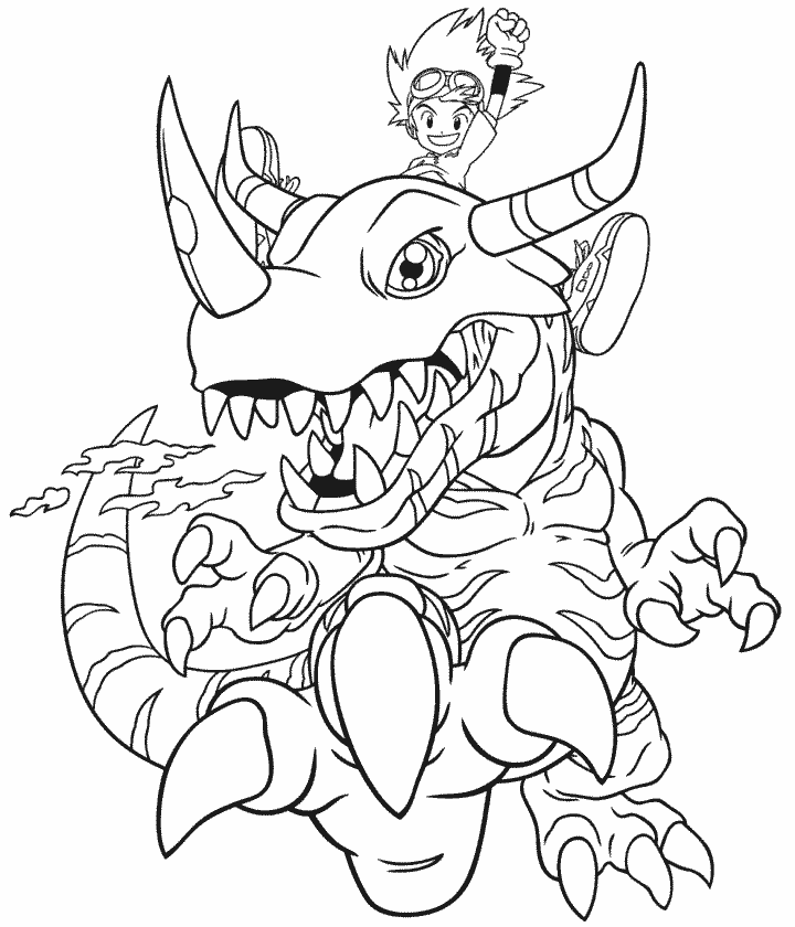 Coloriage 141 Digimon