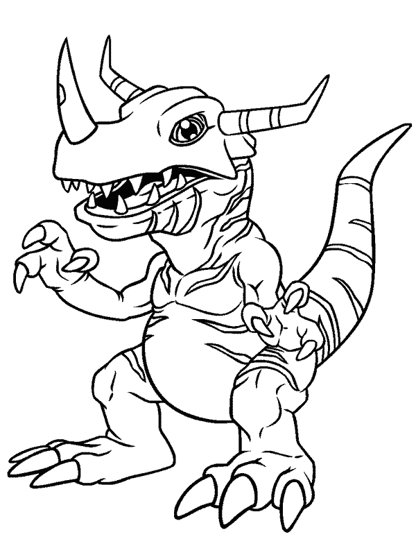 Coloriage 22 Digimon