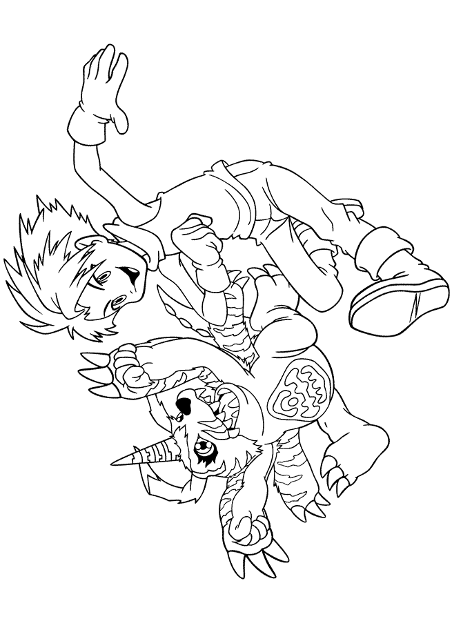 Coloriage 34 Digimon