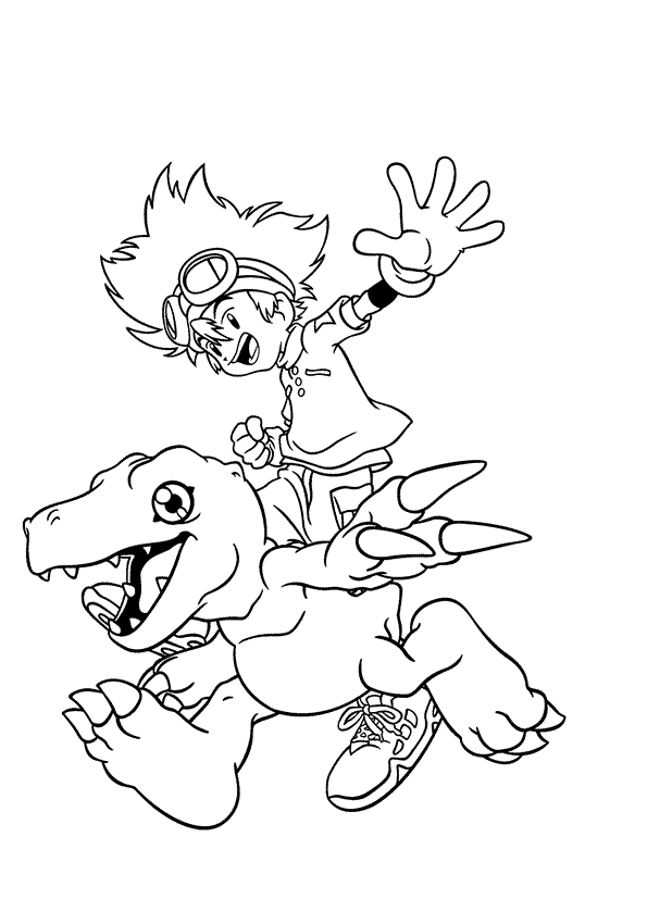 Coloriage 48 Digimon