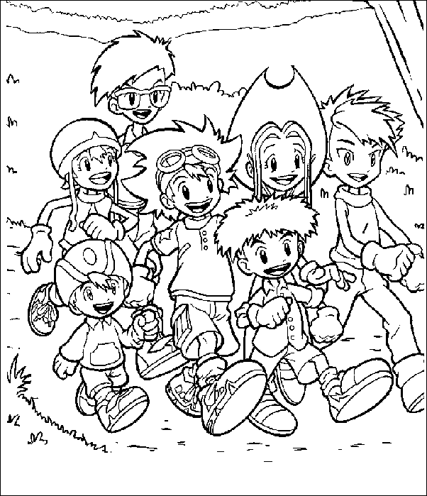 Coloriage 5 Digimon