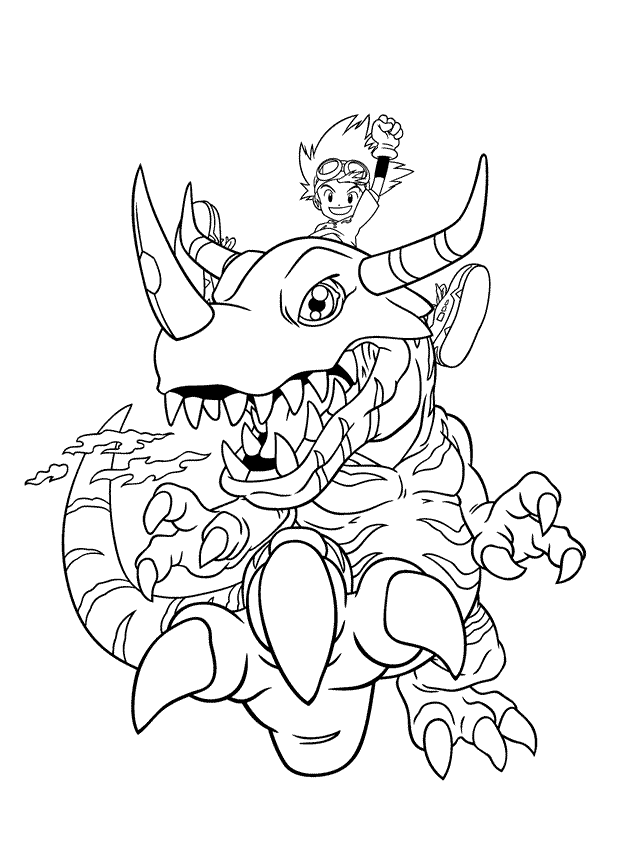 Coloriage 53 Digimon