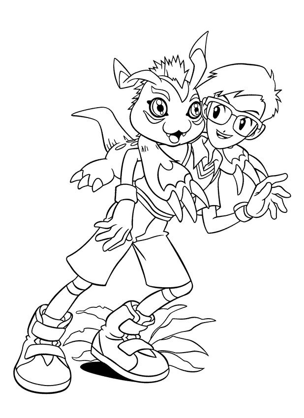 Coloriage 59 Digimon