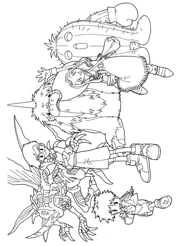 Coloriage 61 Digimon