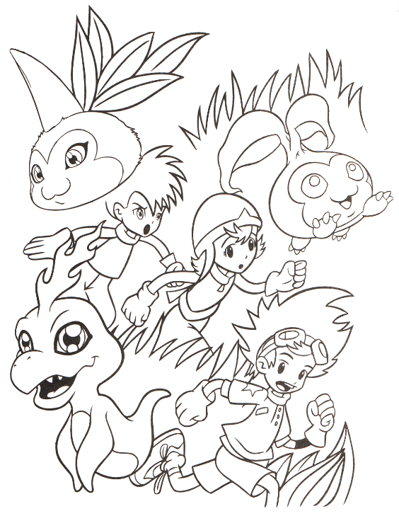 Coloriage 68 Digimon