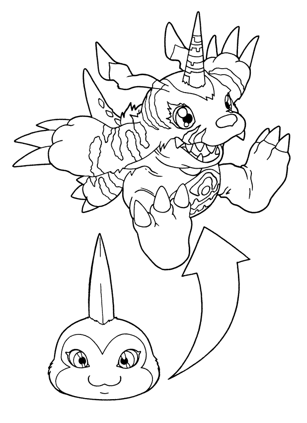 Coloriage 70 Digimon