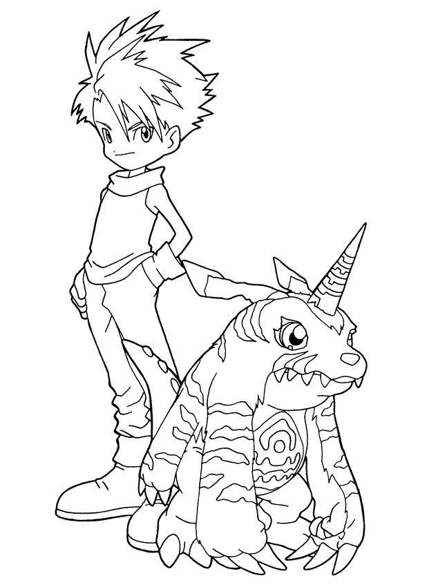 Coloriage 71 Digimon