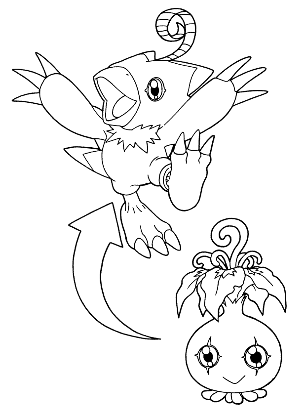 Coloriage 72 Digimon