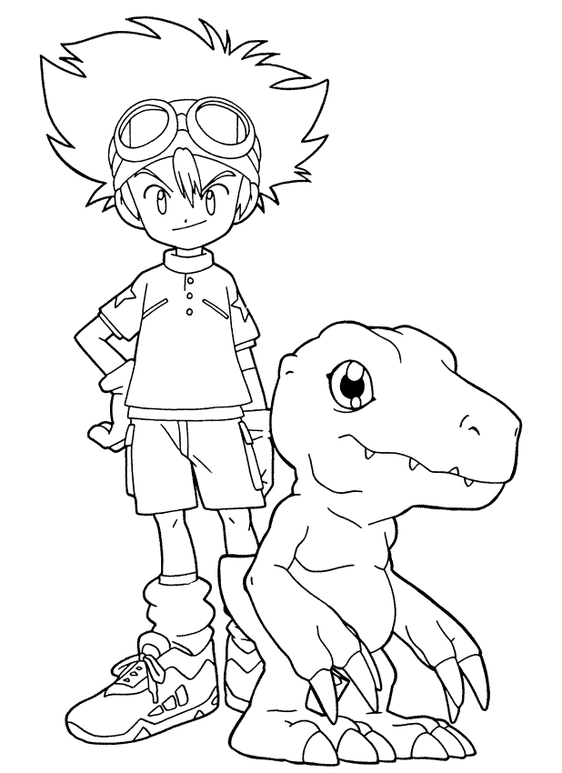 Coloriage 74 Digimon