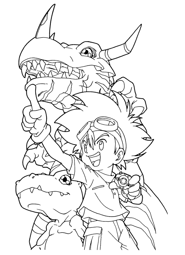 Coloriage 79 Digimon