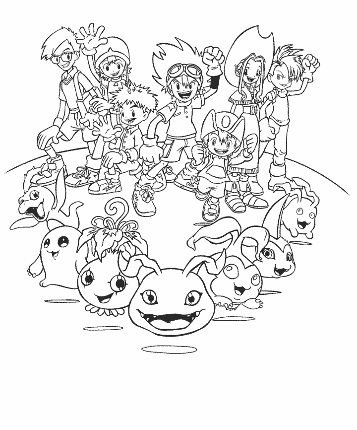 Coloriage 89 Digimon