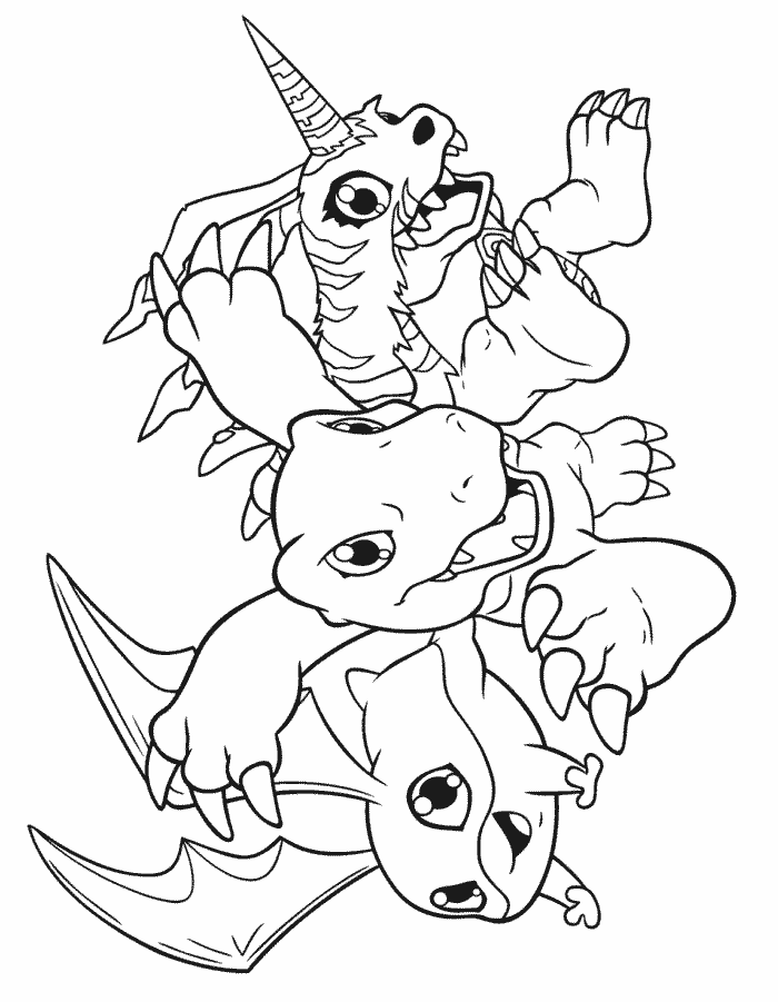 Coloriage 98 Digimon