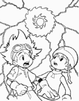 Coloriage Digimon 84