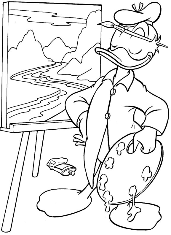 Coloriage 3 Donald