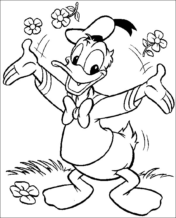 Coloriage 9 Donald