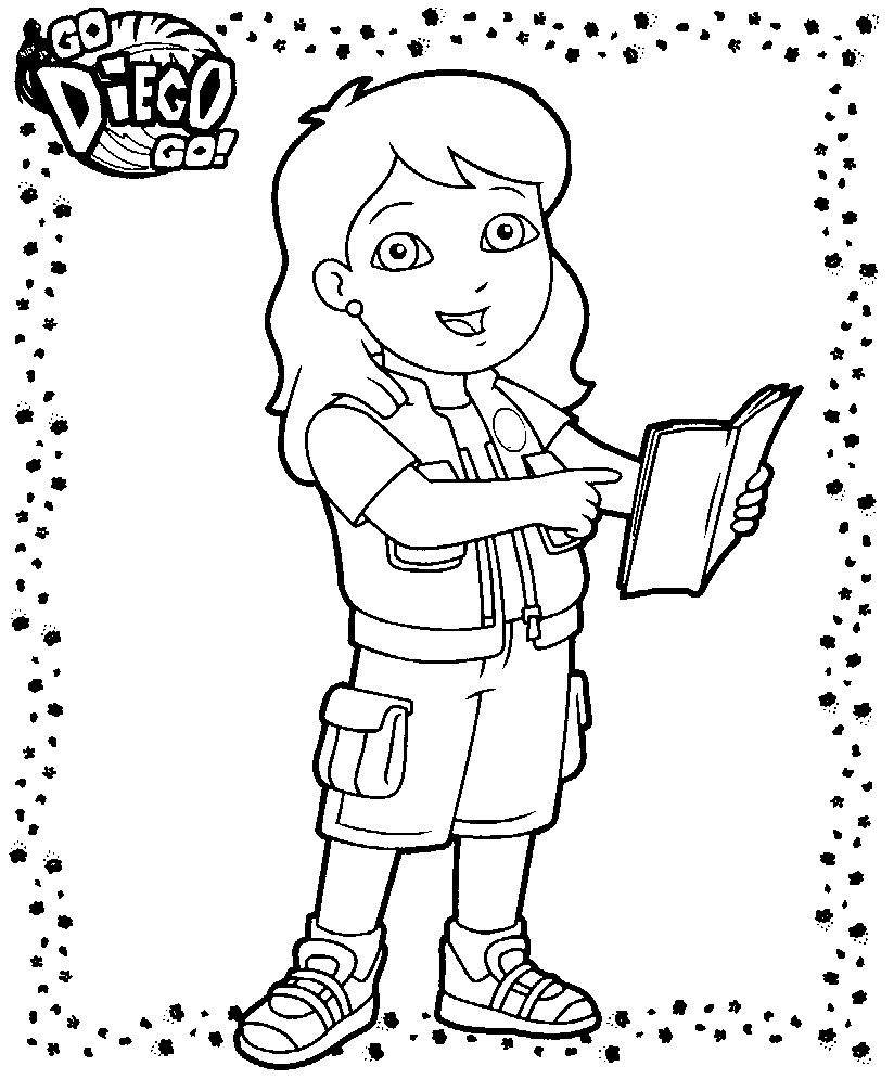 Coloriage 13 Dora et diego