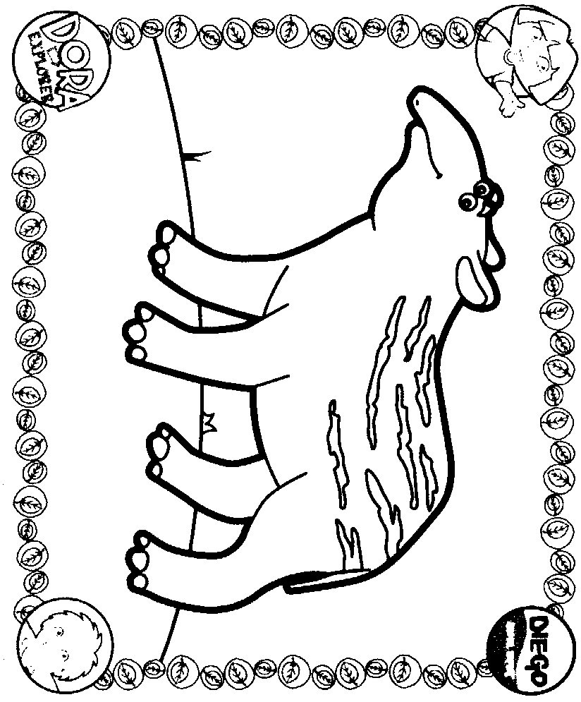Coloriage 16 Dora et diego