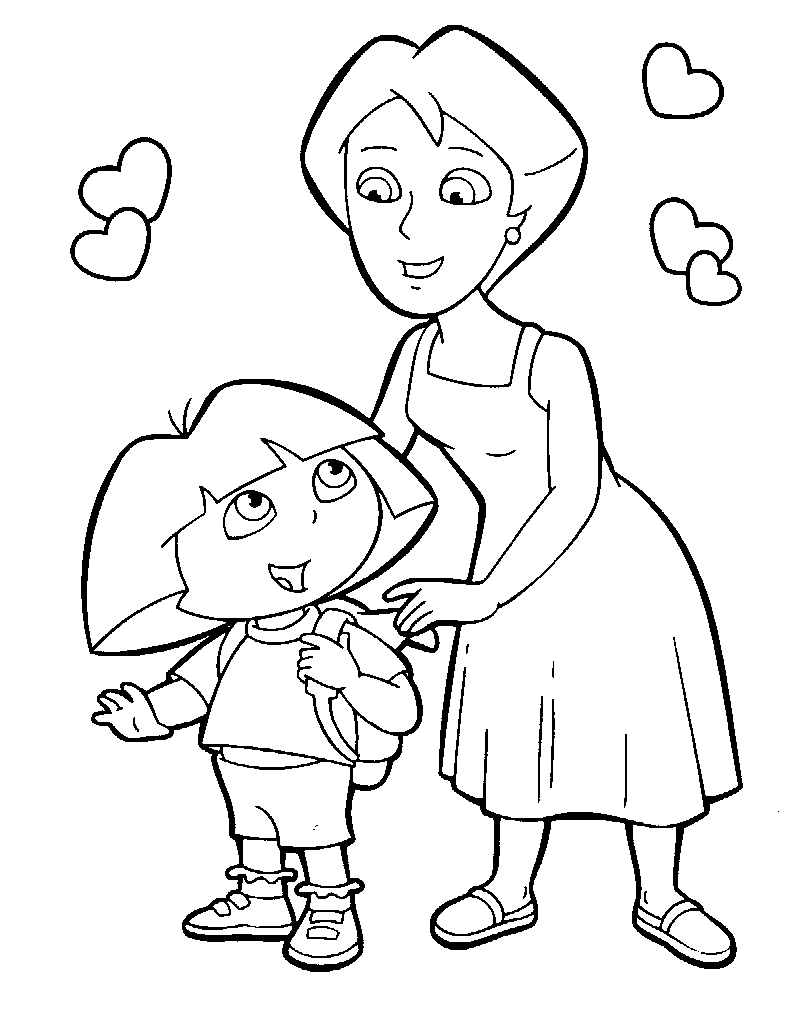 Coloriage 20 Dora et diego