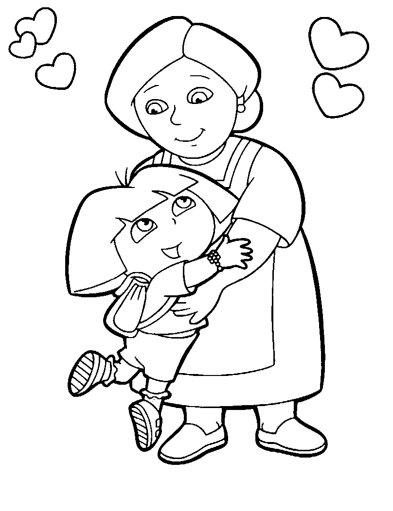 Coloriage 31 Dora et diego