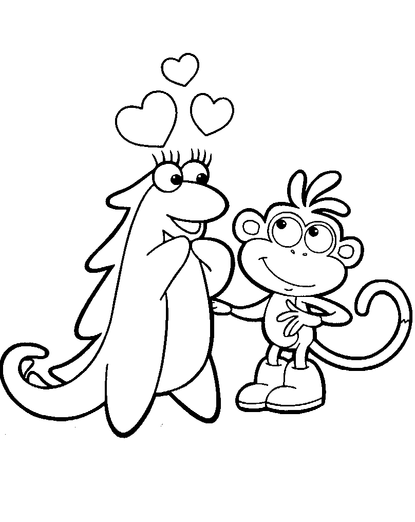 Coloriage 33 Dora et diego