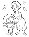 Coloriage Dora et diego 20