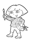 Coloriage Dora et diego 23