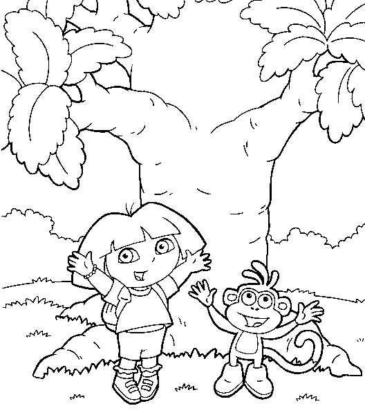 Coloriage 10 Dora la esploratrice