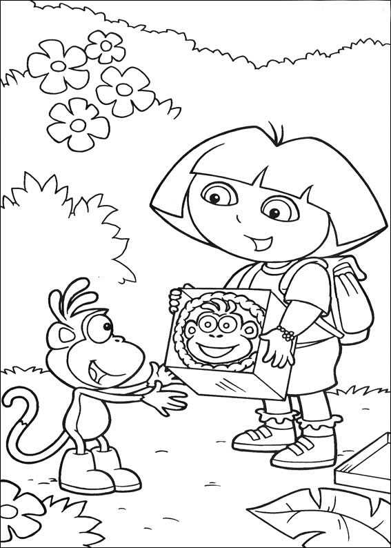 Coloriage 12 Dora la esploratrice