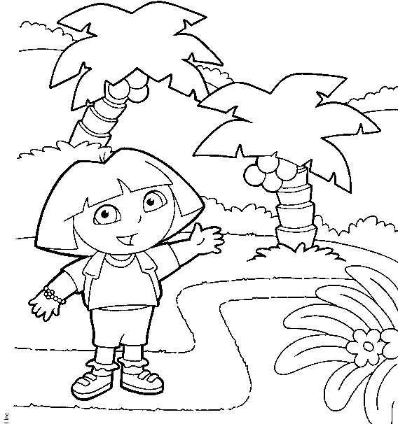 Coloriage 13 Dora la esploratrice