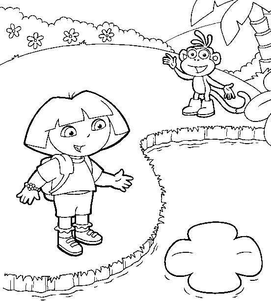 Coloriage 15 Dora la esploratrice