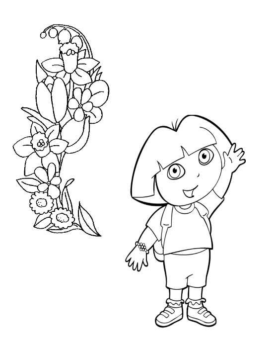 Coloriage 21 Dora la esploratrice