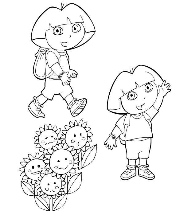 Coloriage 22 Dora la esploratrice