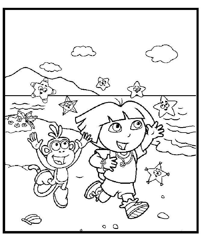 Coloriage 23 Dora la esploratrice