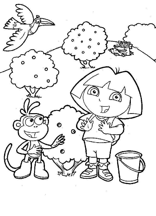 Coloriage 28 Dora la esploratrice