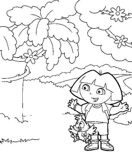 Coloriage 30 Dora la esploratrice