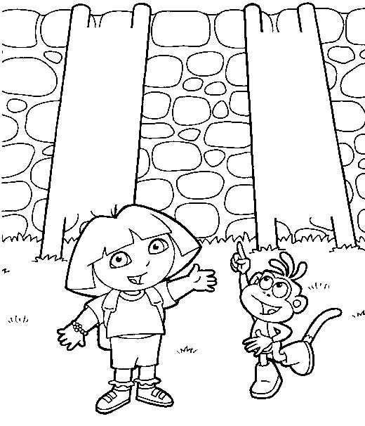 Coloriage 31 Dora la esploratrice