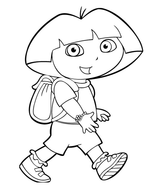 Coloriage 36 Dora la esploratrice