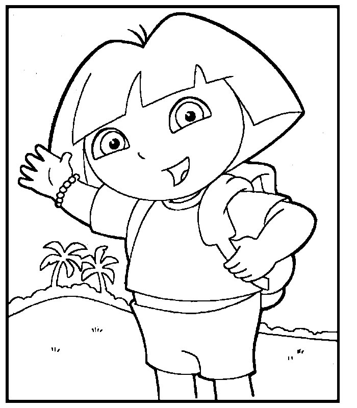 Coloriage 37 Dora la esploratrice