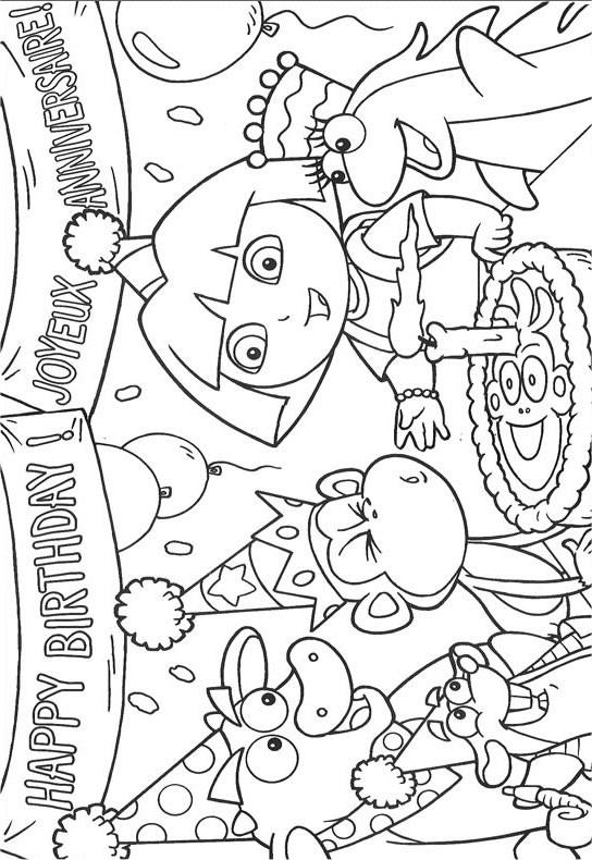 Coloriage 44 Dora la esploratrice