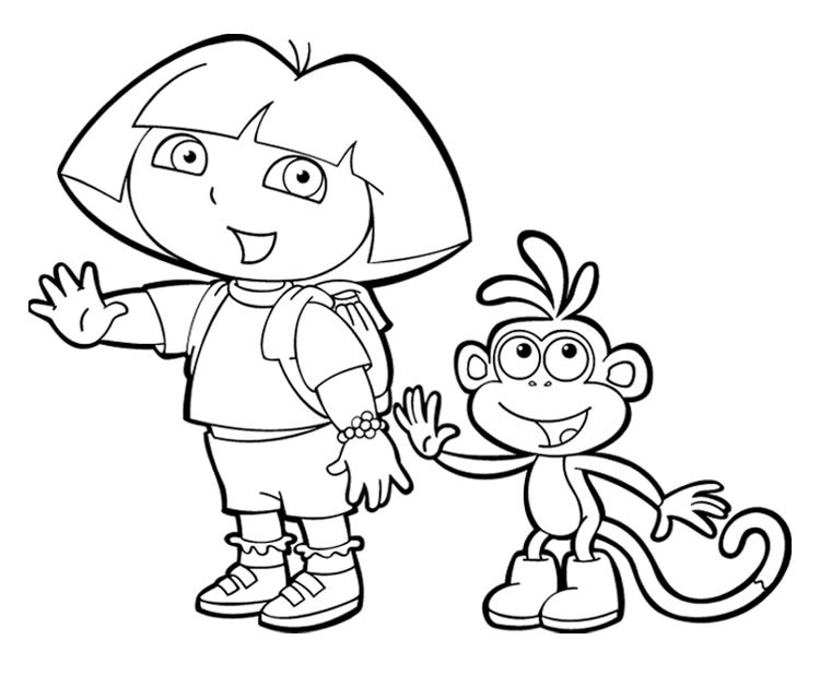 Coloriage 46 Dora la esploratrice