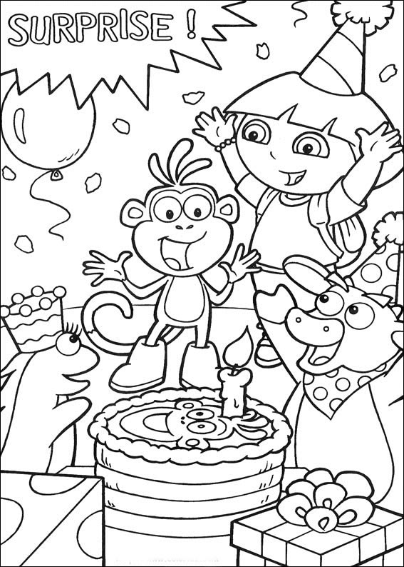 Coloriage 55 Dora la esploratrice