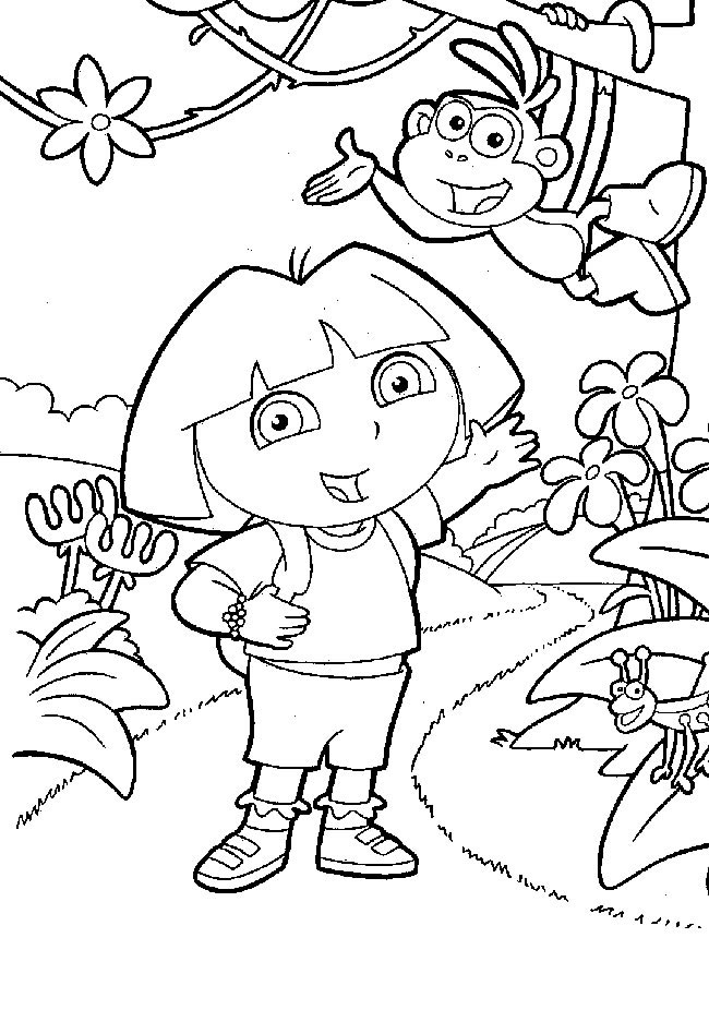 Coloriage 56 Dora la esploratrice