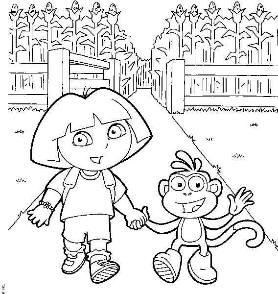 Coloriage 6 Dora la esploratrice