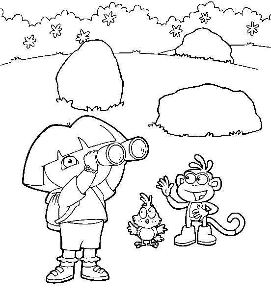 Coloriage 7 Dora la esploratrice