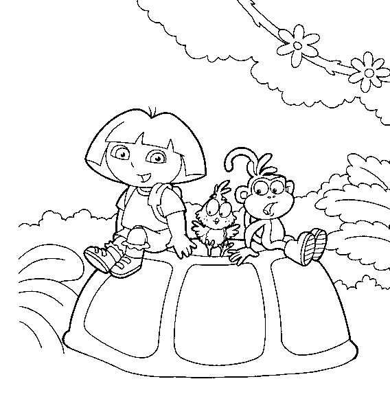 Coloriage 8 Dora la esploratrice