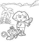 Coloriage Dora la esploratrice 3